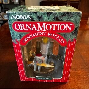Noma Ornamotion Christmas Ornament Dear Santa Mouse Writing By Candle Vintage